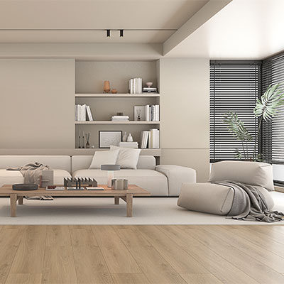 laminate flooring in cozy living room